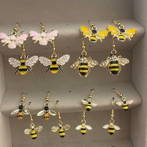 Honey bee earrings